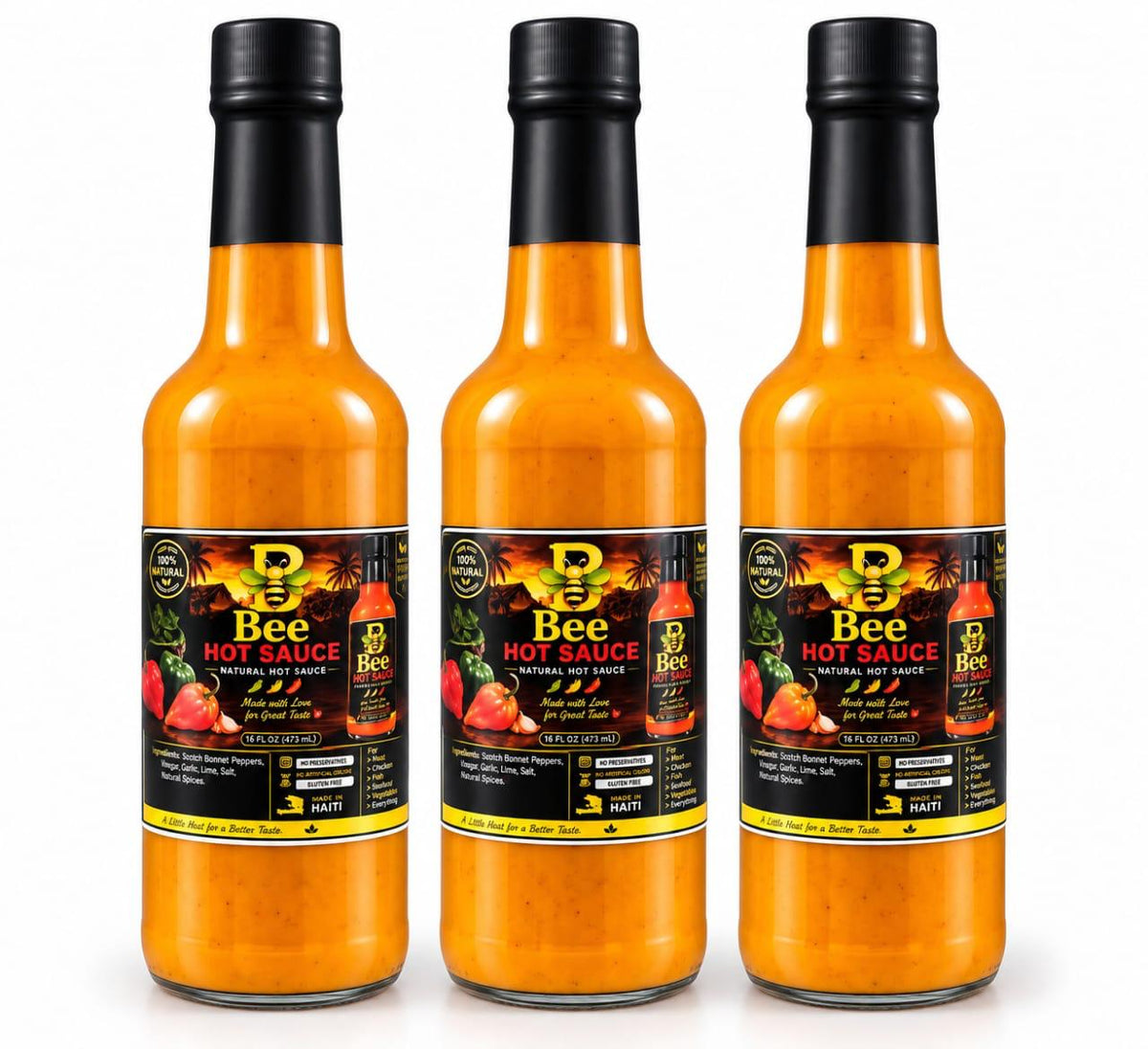Bee Hot Sauce — 3-Pack