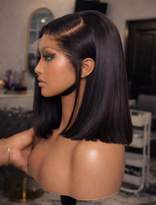 Straight Blunt Bob — HD Lace Front Wig